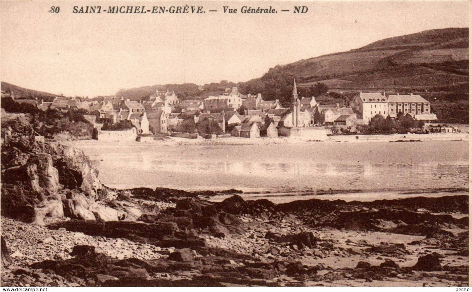 N°1859 W -cpa Saint Michel En Grève -vue Générale- - Saint-Michel-en-Grève