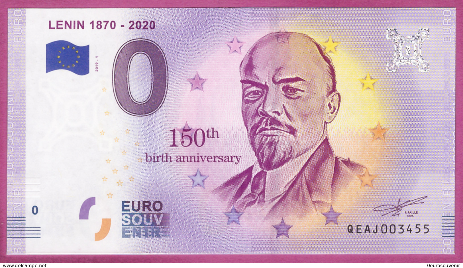 0-Euro QEAJ 2019-1 LENIN 1870 - 2020 - 150th BITH-ANNIVERSARY - Privatentwürfe