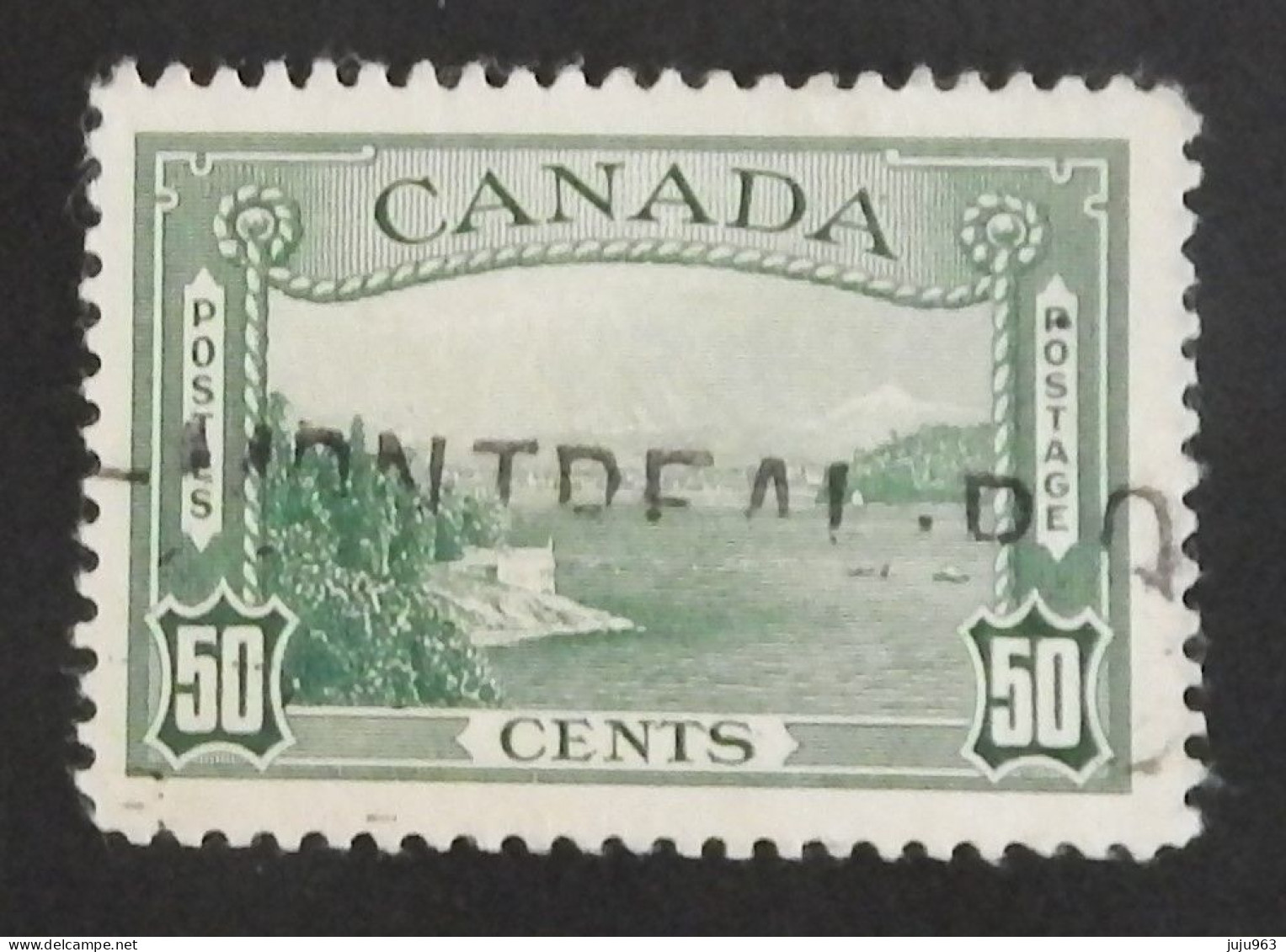 CANADA YT 200 OBLITERE "PORT DE VANCOUVER" ANNÉE 1938 - Gebraucht