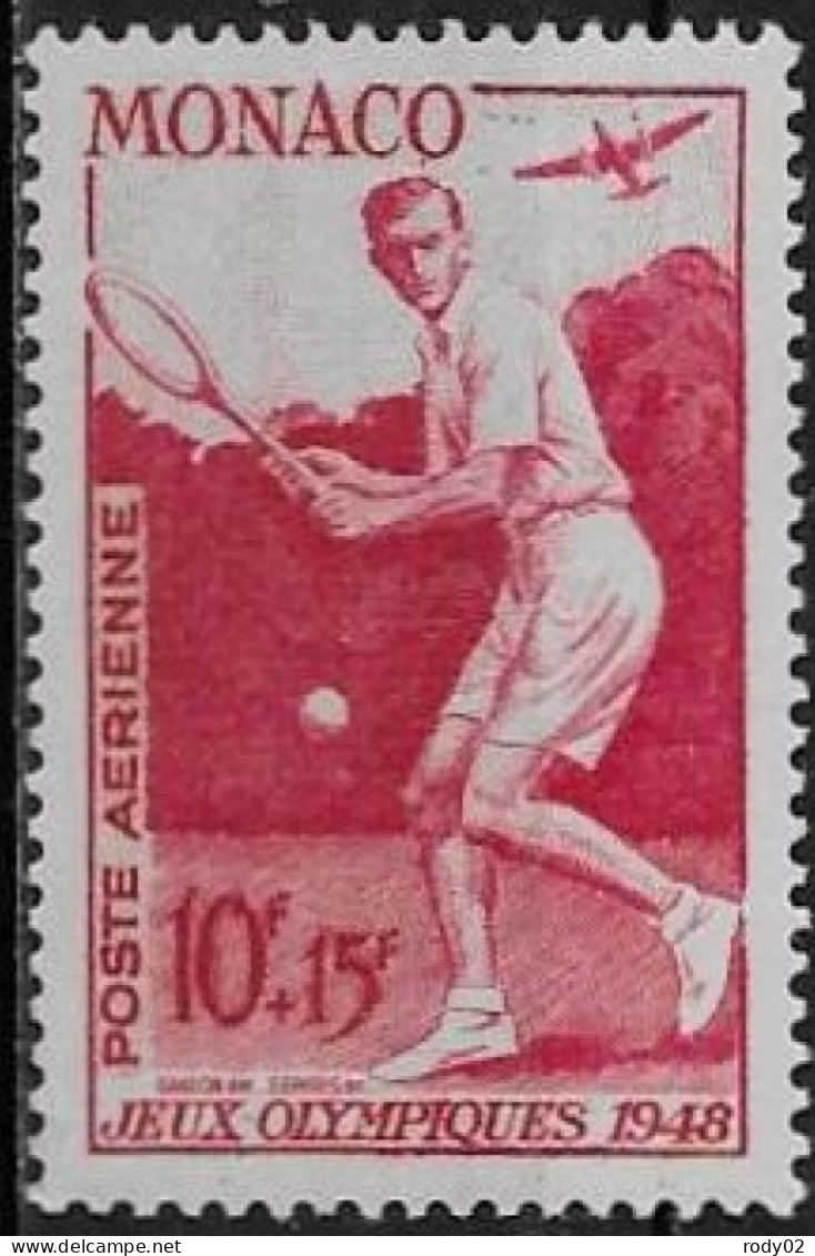 MONACO - TENNIS - PA 34 - NEUF* - Airmail