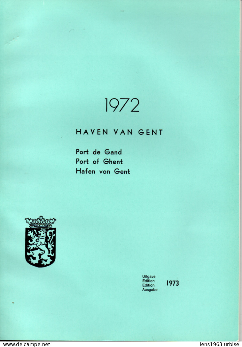 Stad Gent , Havendienst + Haven Van Gent ( 1972 )+ 1 Plan , - Belgique