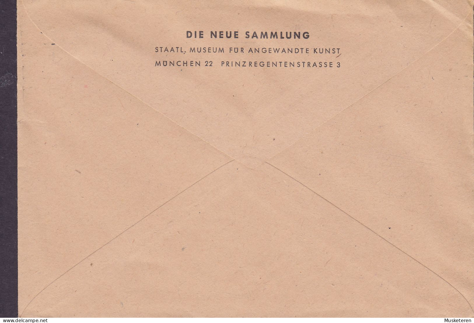 Berlin DIE NEUE SAMMLUNG Staatl. Museum Angewandte Kunt MÜNCHEN 1949 Cover Brief OBERKATZAN B. Hof. NOTOPFER Steuermarke - Lettres & Documents