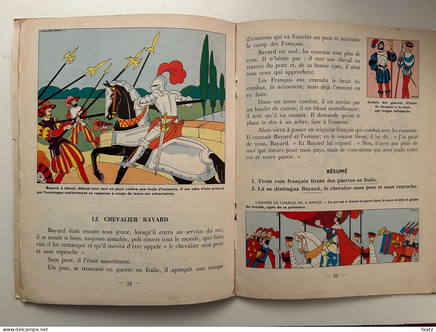 Histoire de France Enfantine + Géographie des Petits (Editions de l'Ecole)