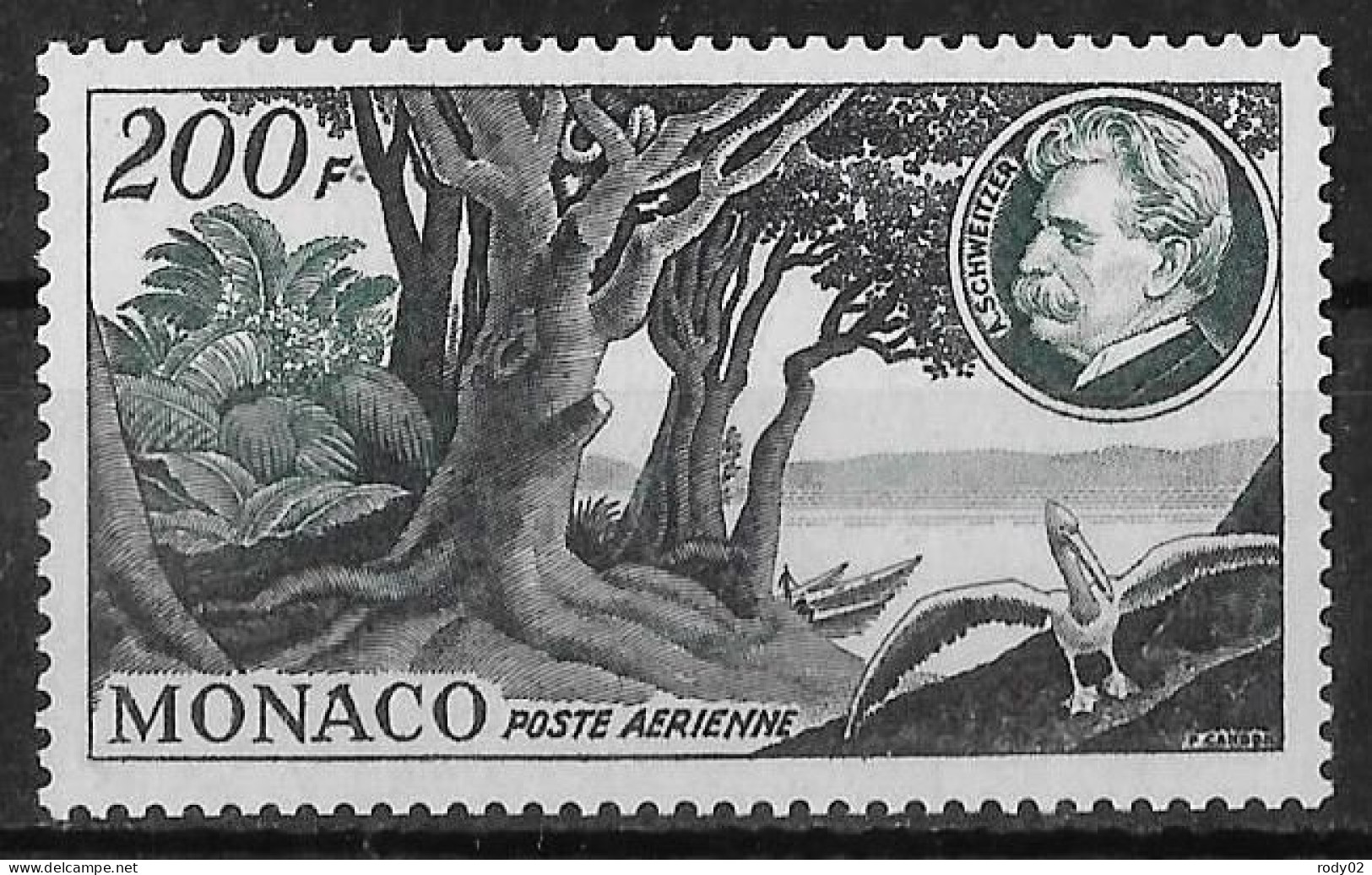 MONACO - DOCTEUR ALBERT SCHWEITZER - PA 59 - NEUF** MNH - Poste Aérienne