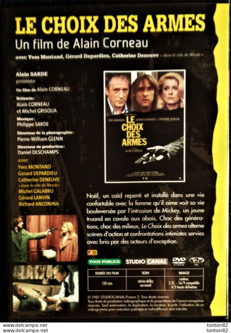 Le Choix Des Armes - Yves Montand - Gérard Depardieu - Catherine Deneuve . - Politie & Thriller