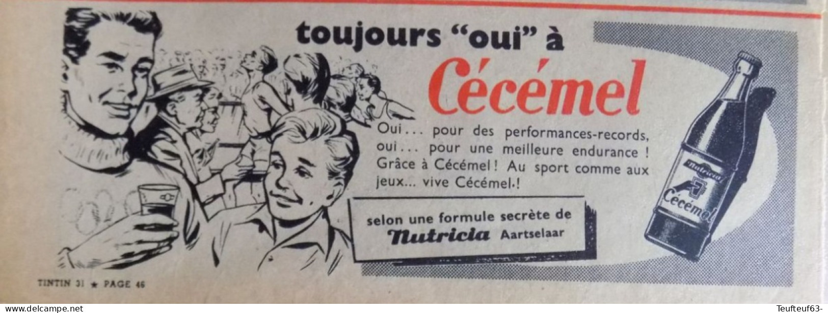 Publicité De Presse ; Boisson Cécémel Nutricia - Werbung