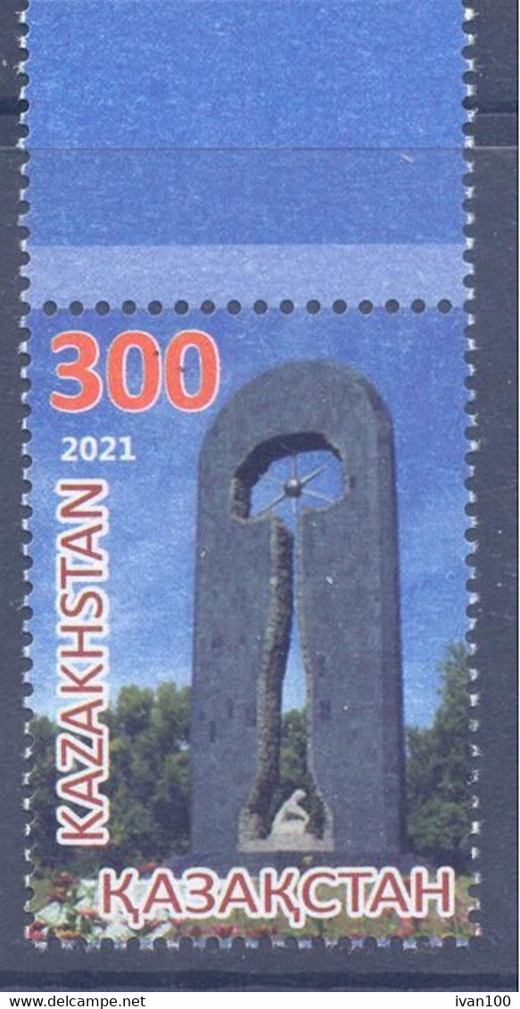 2021. Kazakhstan, 30y Of Cloisure Of The Nuclear Test Site In Semipalatinsk, 1v, Mint/** - Kazakhstan