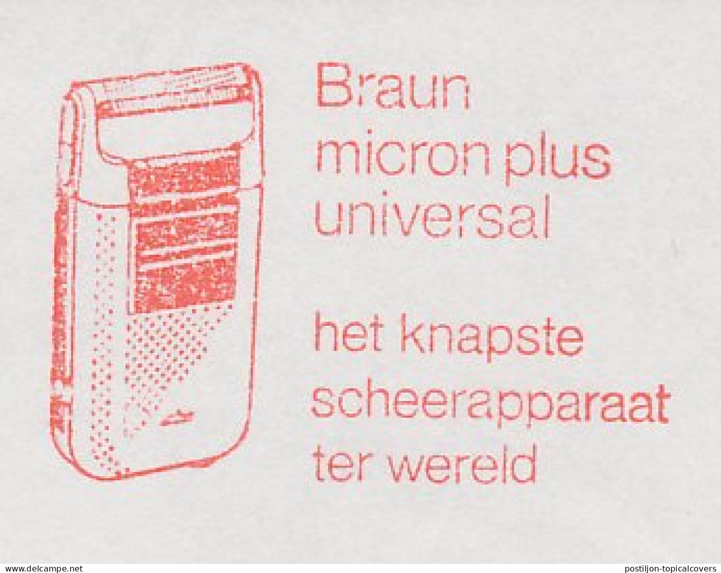 Meter Cut Netherlands 1985 Shaver - Razor - Braun - Andere & Zonder Classificatie