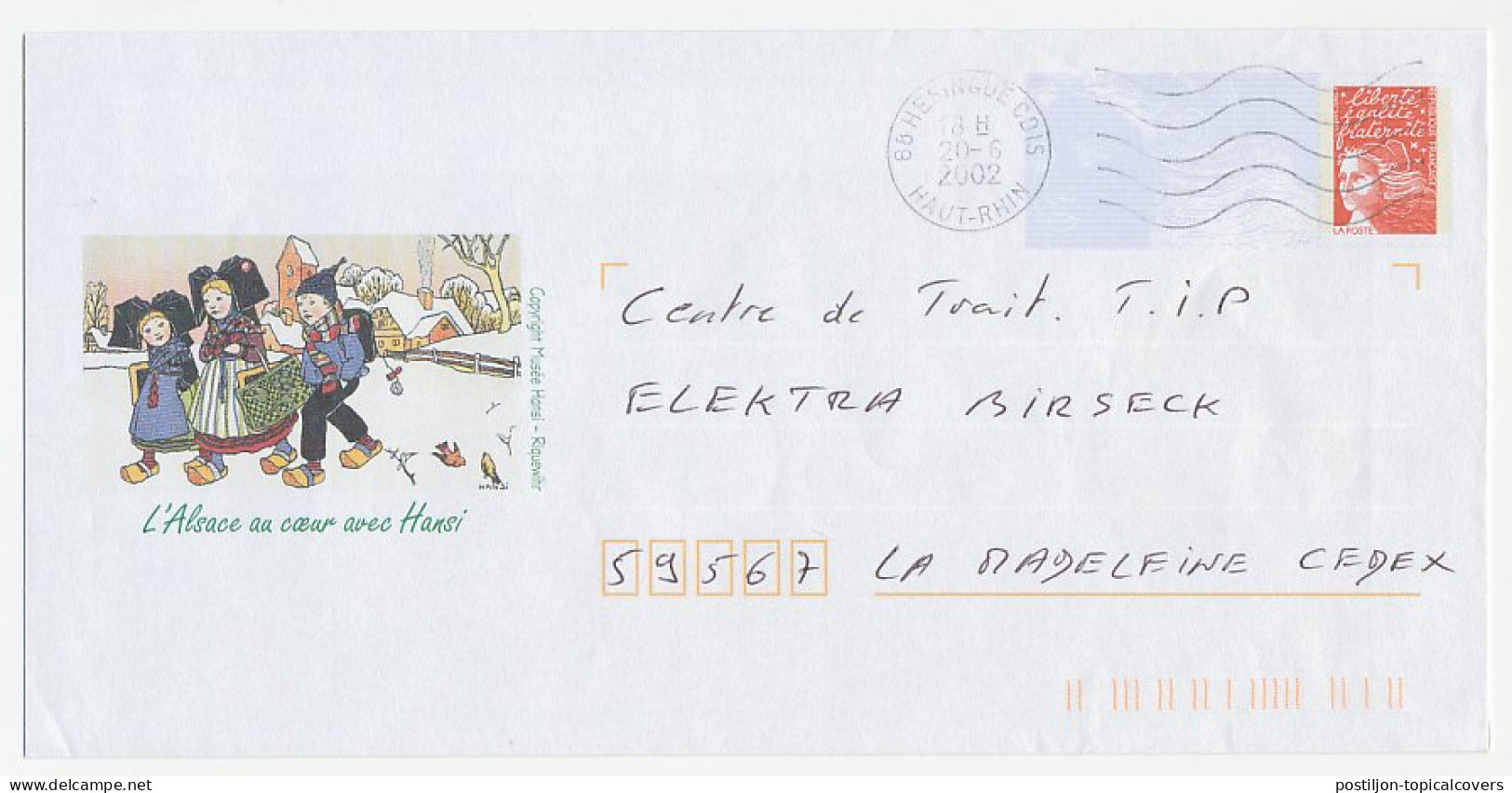 Postal Stationery / PAP France 2002 Alsace - Wooden Shoes - Winter - Otros & Sin Clasificación
