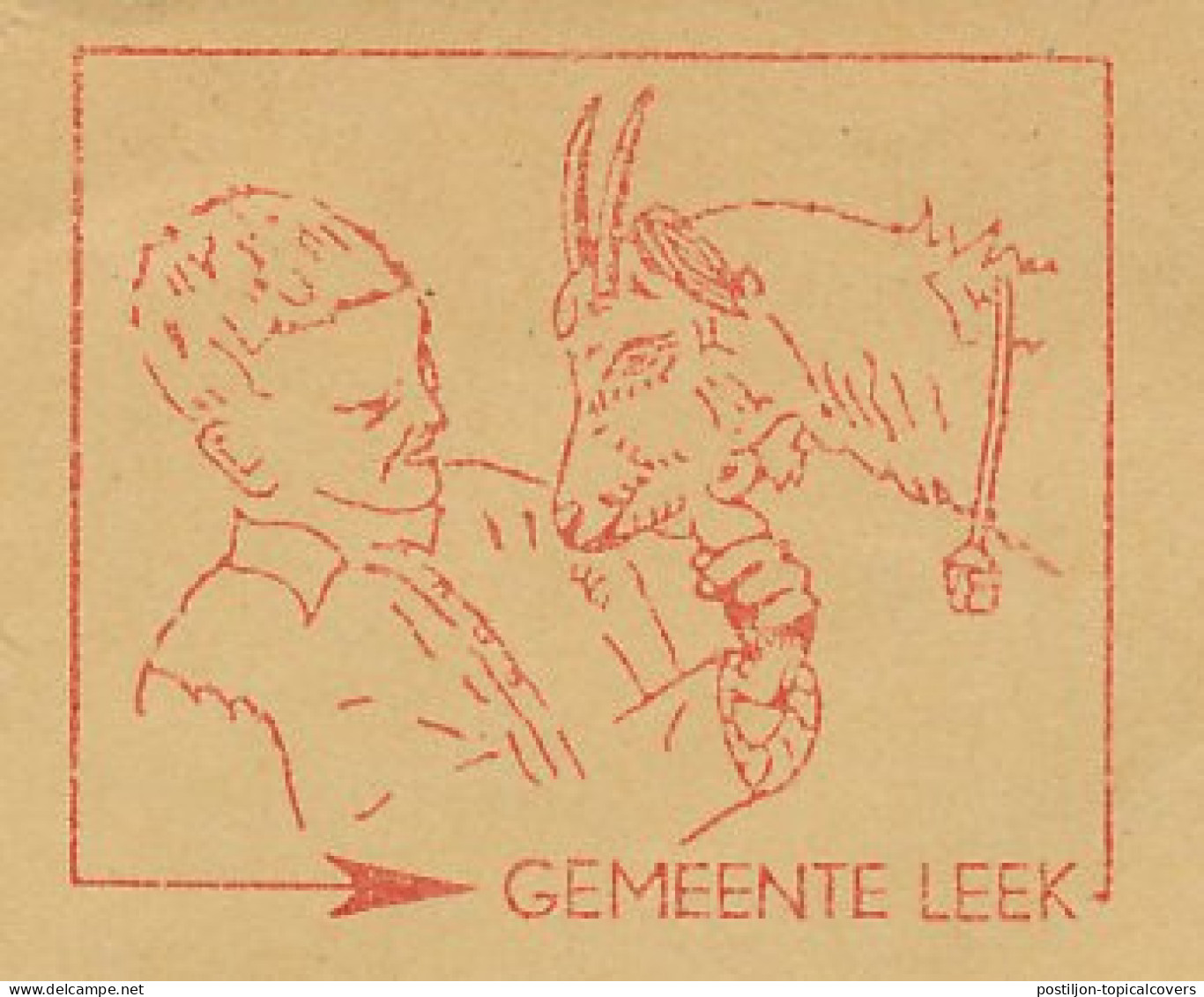 Meter Cover Netherlands 1964 Goat - Leek - Ferme