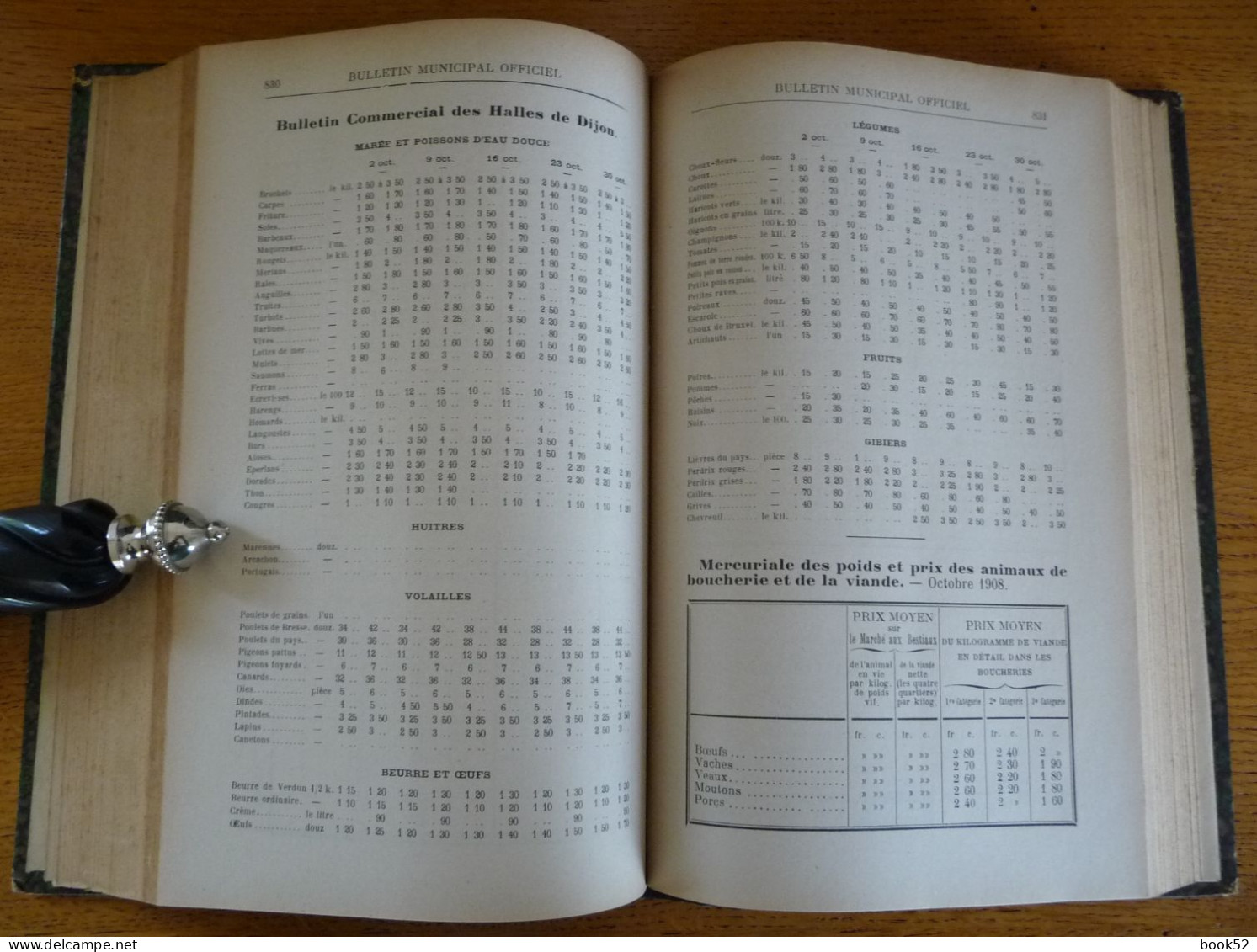 Bulletin Municipal Officiel De La Ville De DIJON - 1908 à 1918  - Un Puits De Connaissance Sur La Ville De Dijon - Bourgogne