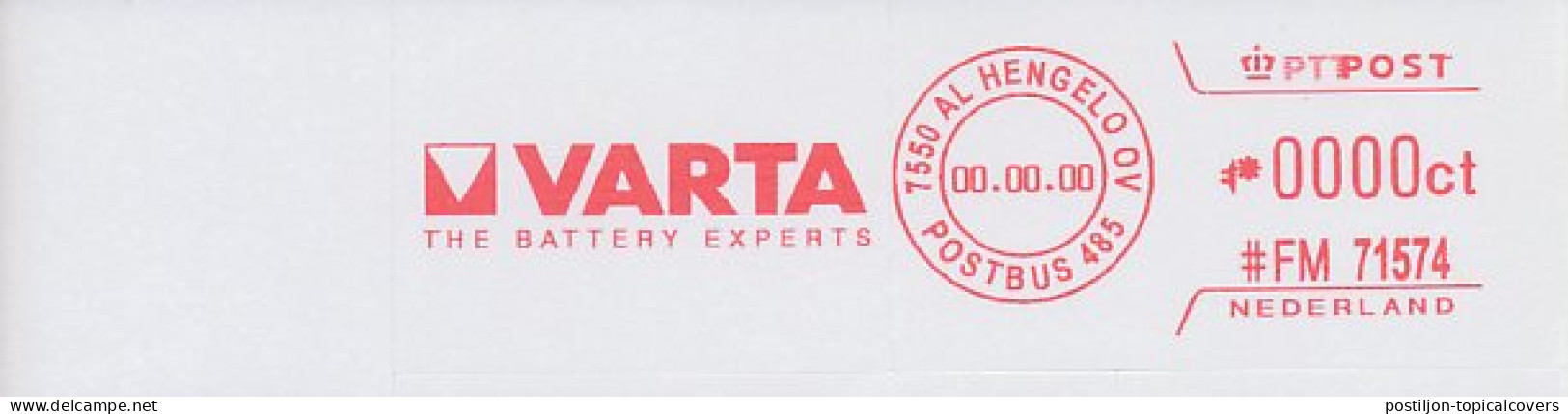 Meter Proof / Test Strip FRAMA Supplier Netherlands ( Wrong Euro Sign ) Battery - Varta - Autres & Non Classés