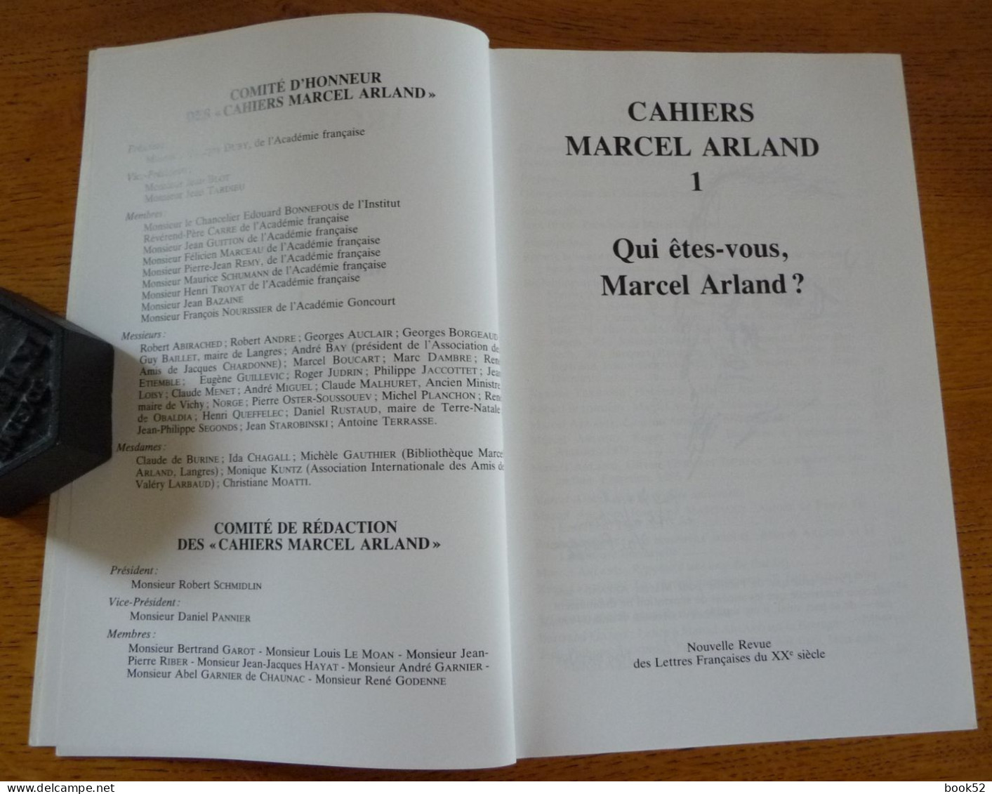 Cahiers MARCEL ARLAND N°1 (Qui êtes-vous Marcel Arland ?)  Le Sommaire Complet Est En Photo - Champagne - Ardenne