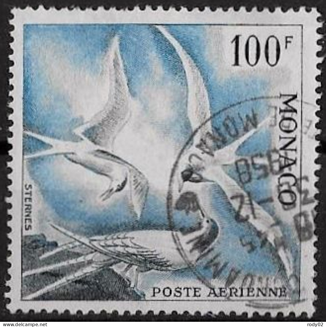 MONACO - OISEAUX DE MER - STERNE - PA 66 - OBLITERE - Posta Aerea