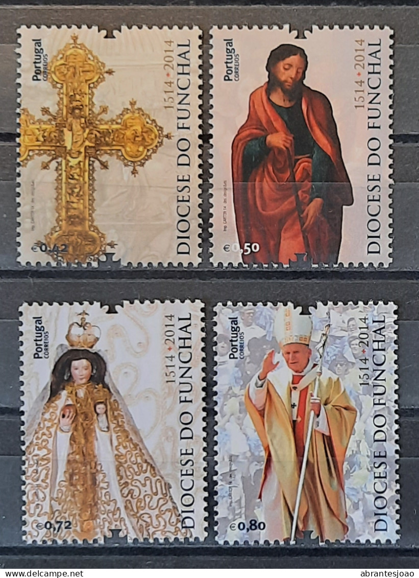 2014 - Portugal - 500 Years Of Diocese Of Funchal - Madeira - MNH - 4 Stamps - Neufs