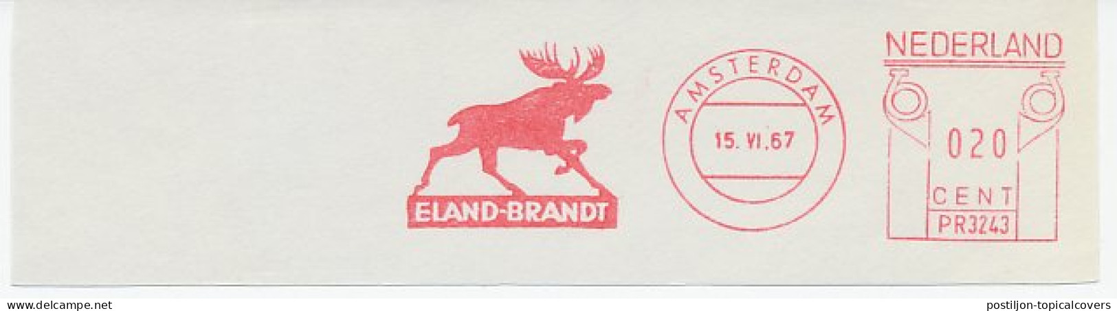 Meter Cut Netherlands 1967 Moose - Elk - Otros & Sin Clasificación