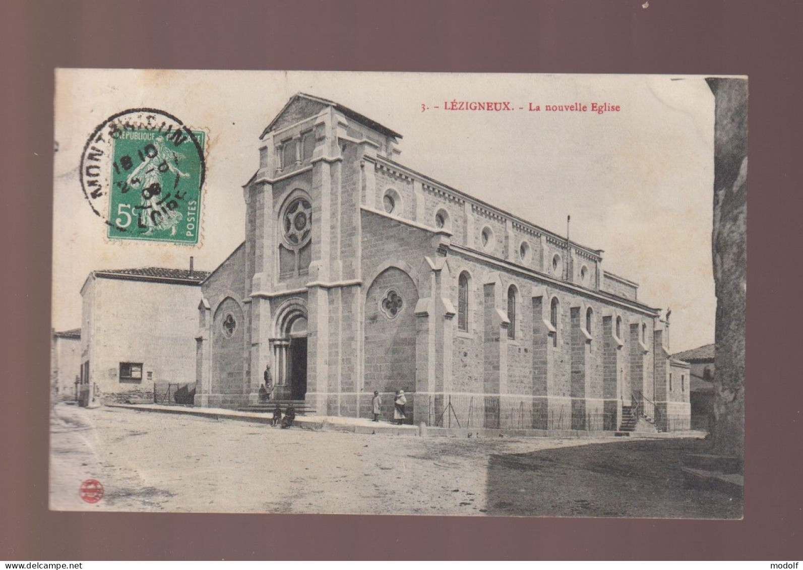 CPA - 42 - Lézigneux - La Nouvelle Eglise - Circulée En 1908 - Montbrison