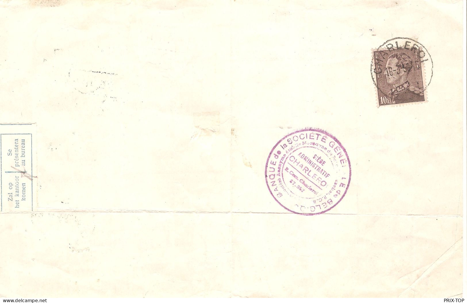 TP 434 B S/reçu Rédigé à Farciennes S. Demoulin Obl. Charleroi 16/3/1951 Pour Heusden Limburg - Covers & Documents