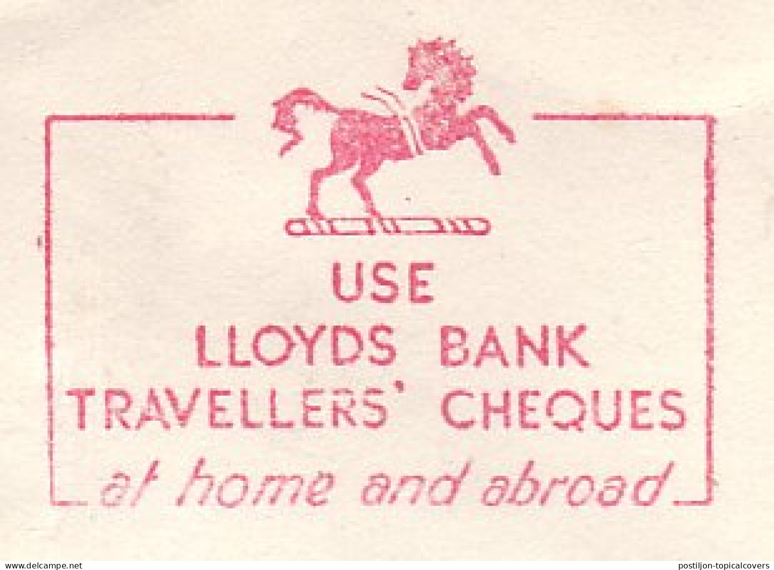 Meter Cover GB / UK 1959 Horse - Lloyds Bank - Hippisme