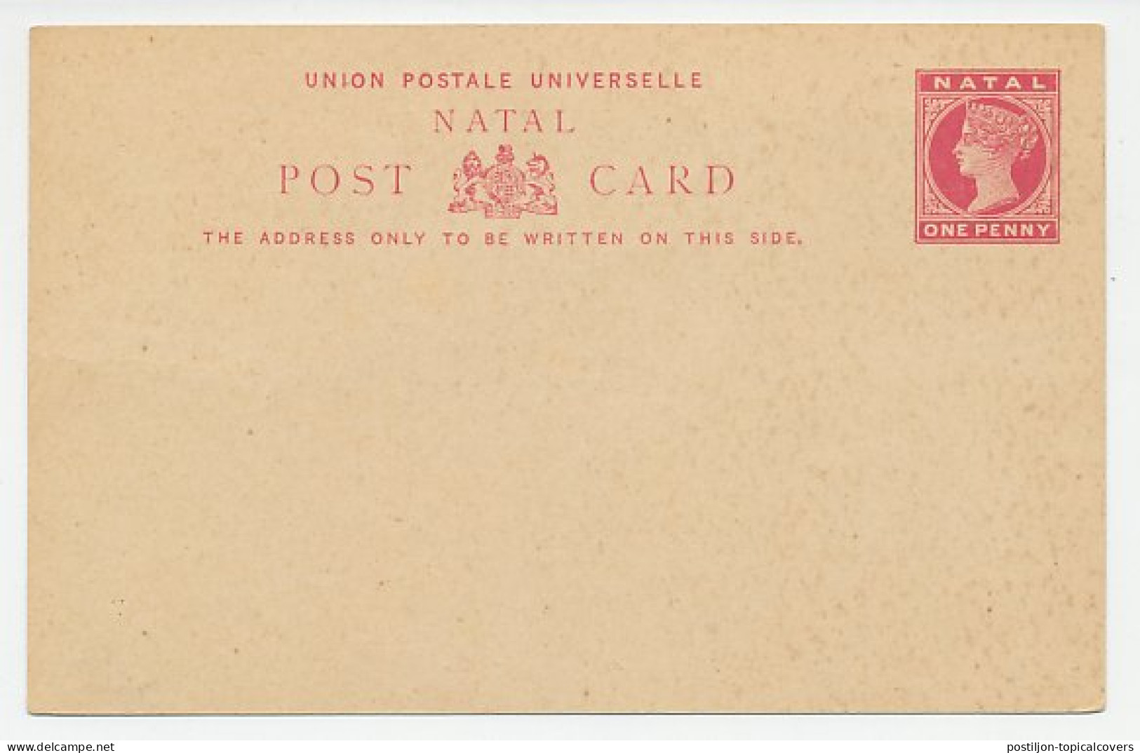 Postal Stationery Natal Jinricksha - Jinrikisha - Durban - The Bluff - Andere & Zonder Classificatie