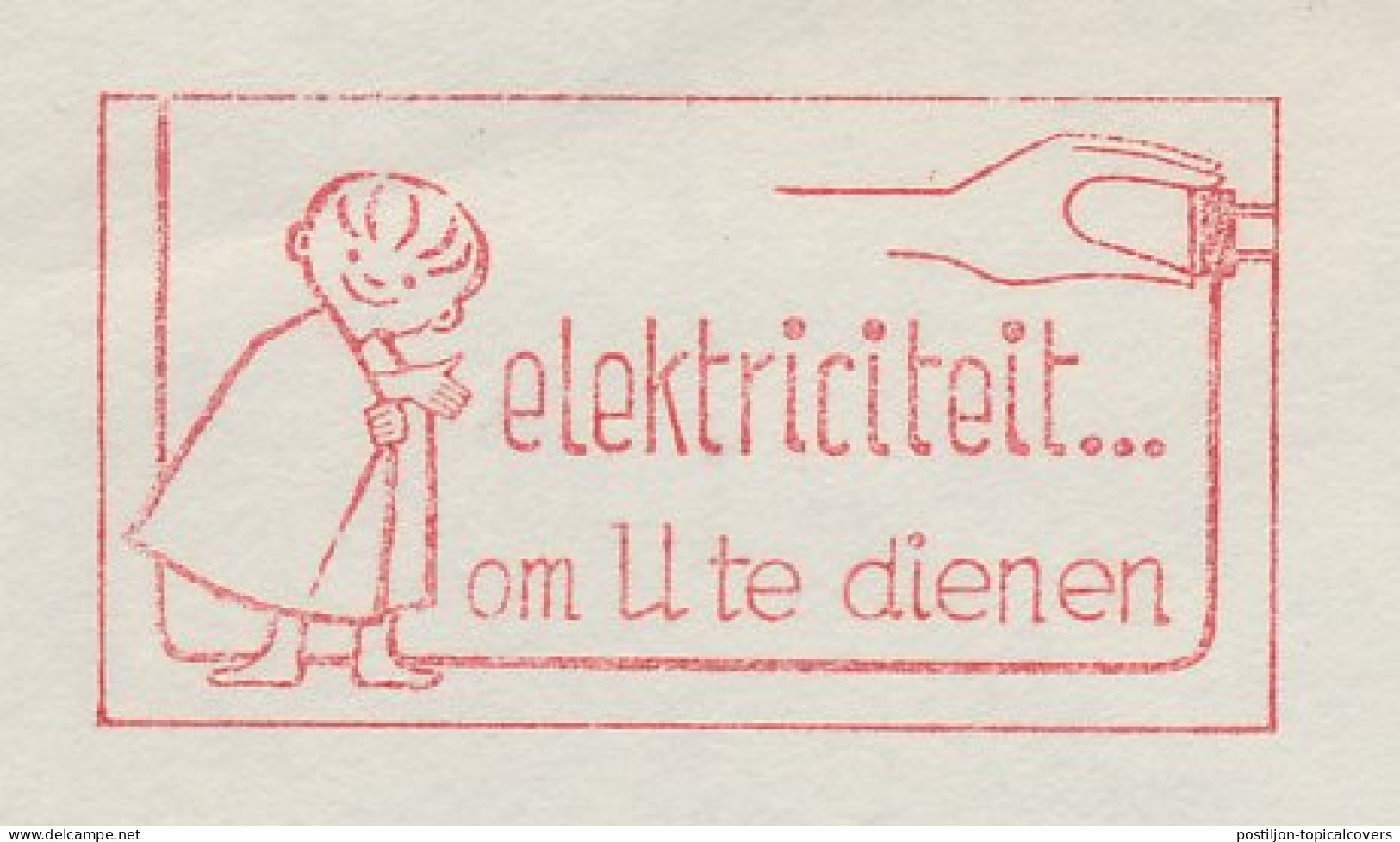 Meter Cover Netherlands 1962 Electricity ... To Serve You - Middelburg - Electricidad