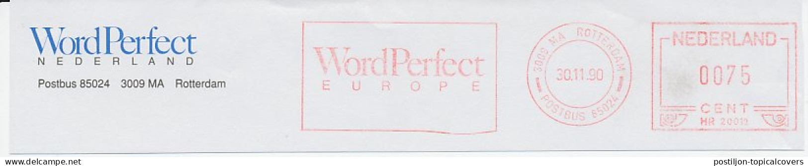 Meter Top Cut Netherlands 1990 Word Perfect Europe - Informatik