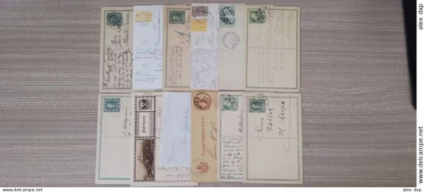 AUSTRIA (LOT-8) > POSTAL HISTORY > 12 Stationary Cards From Empire And 1st Republic Periods - Lettres & Documents