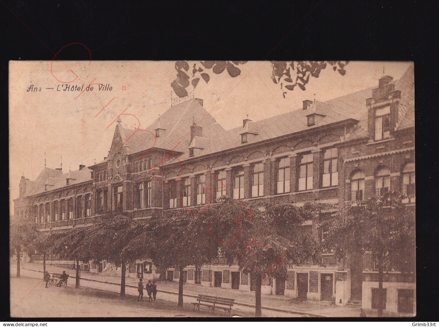 Ans - L'Hôtel De Ville - Postkaart - Ans