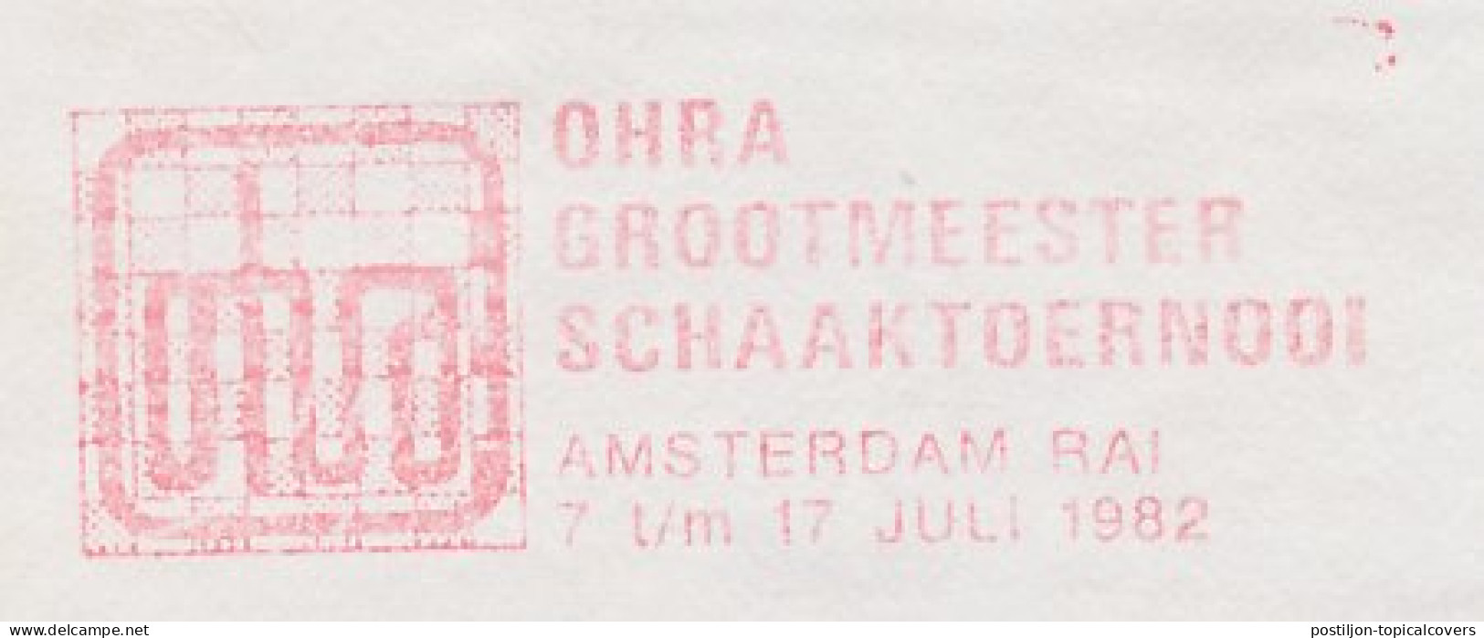 Meter Cut Netherlands 1982 OHRA Grandmaster Chess Tournament Amsterdam - Unclassified