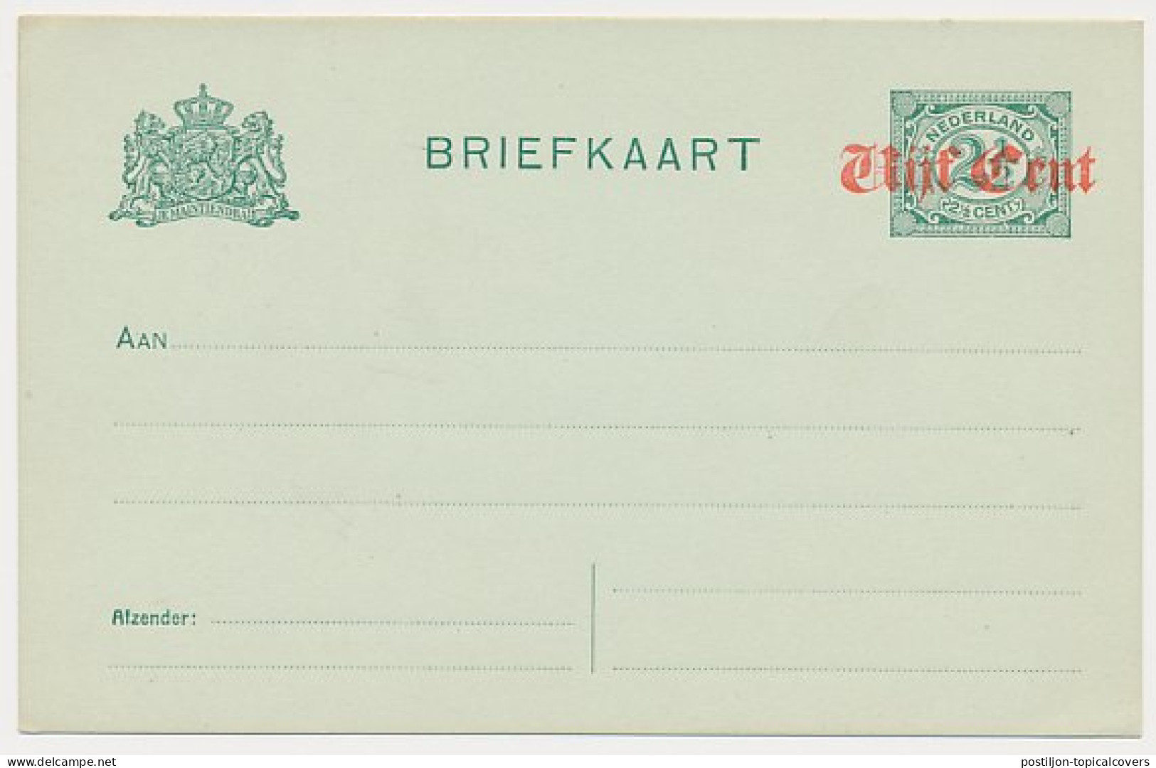 Briefkaart G. 111 A II - Entiers Postaux