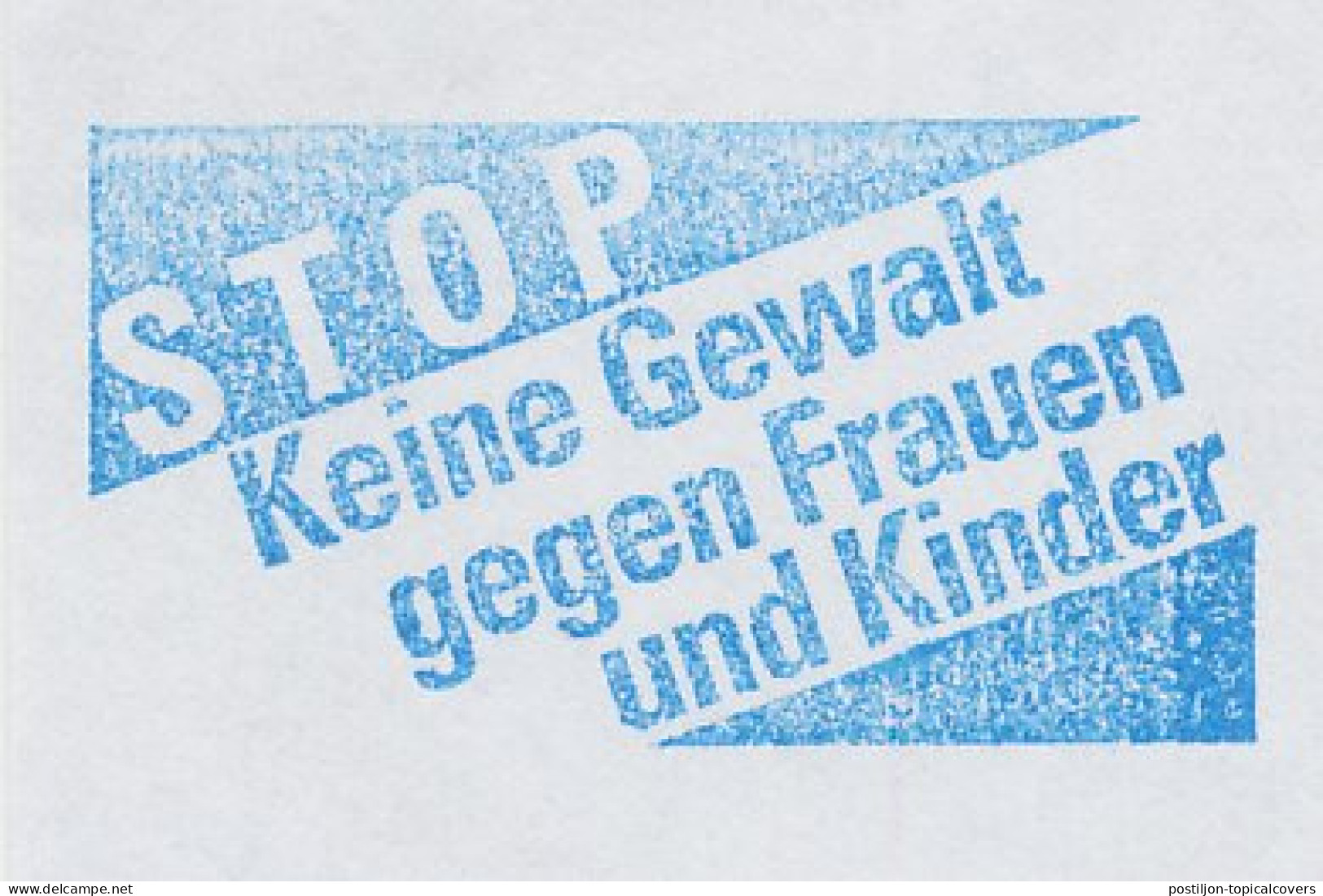 Meter Cut Germany 2002 Stop - No Violence Against Women And Children - Autres & Non Classés