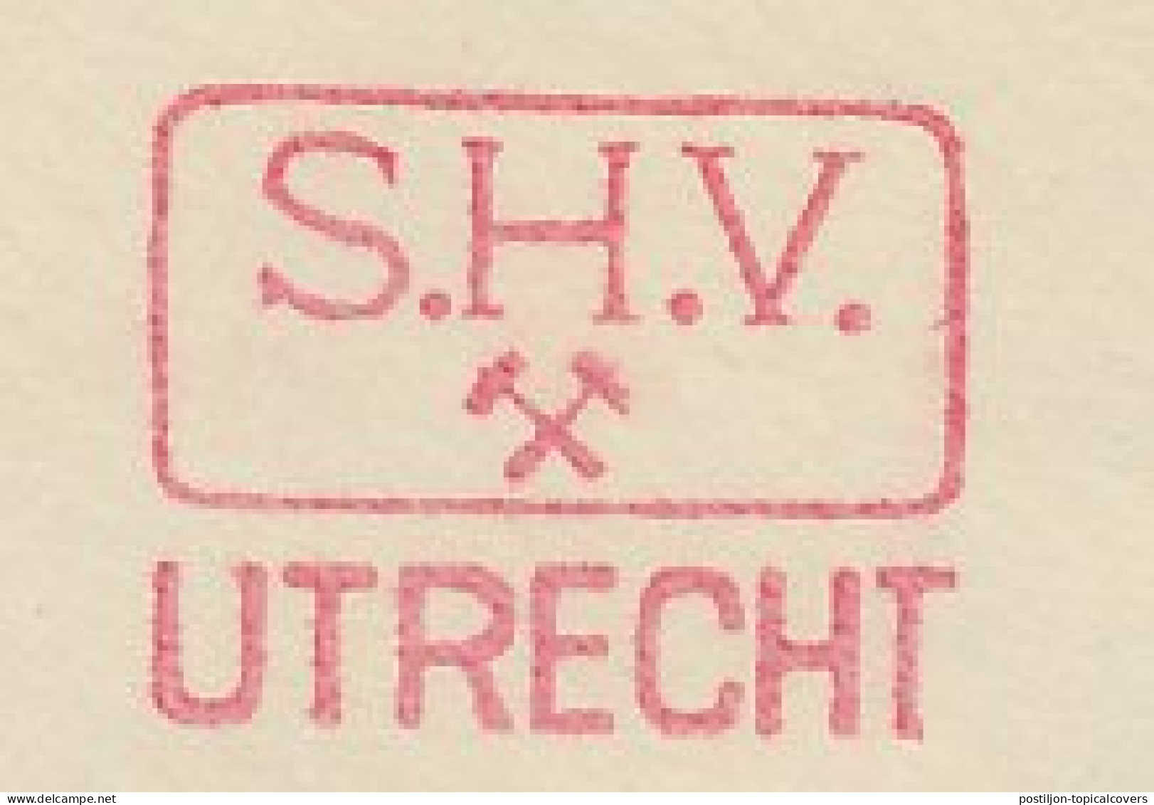 Meter Cover Netherlands 1930 S.H.V. - Coal Trade Association - Utrecht - Otros & Sin Clasificación