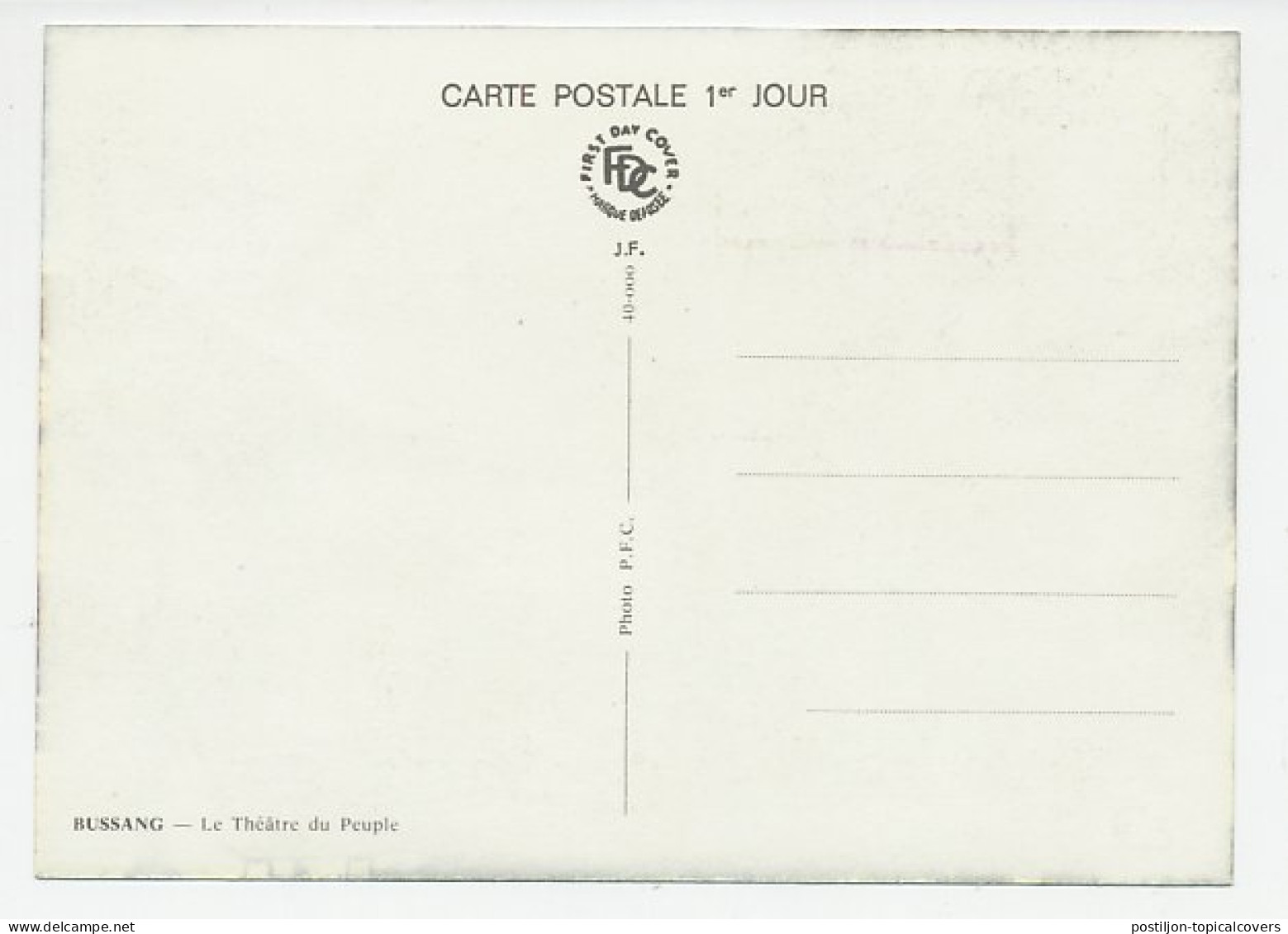 Maximum Card France 1975 Maurice Pottecher - Theater Of The People - Theatre