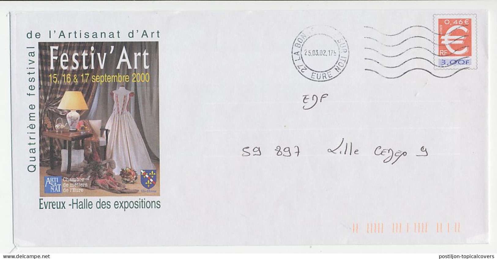 Postal Stationery / PAP France 2002 Arts Festival  - Altri & Non Classificati