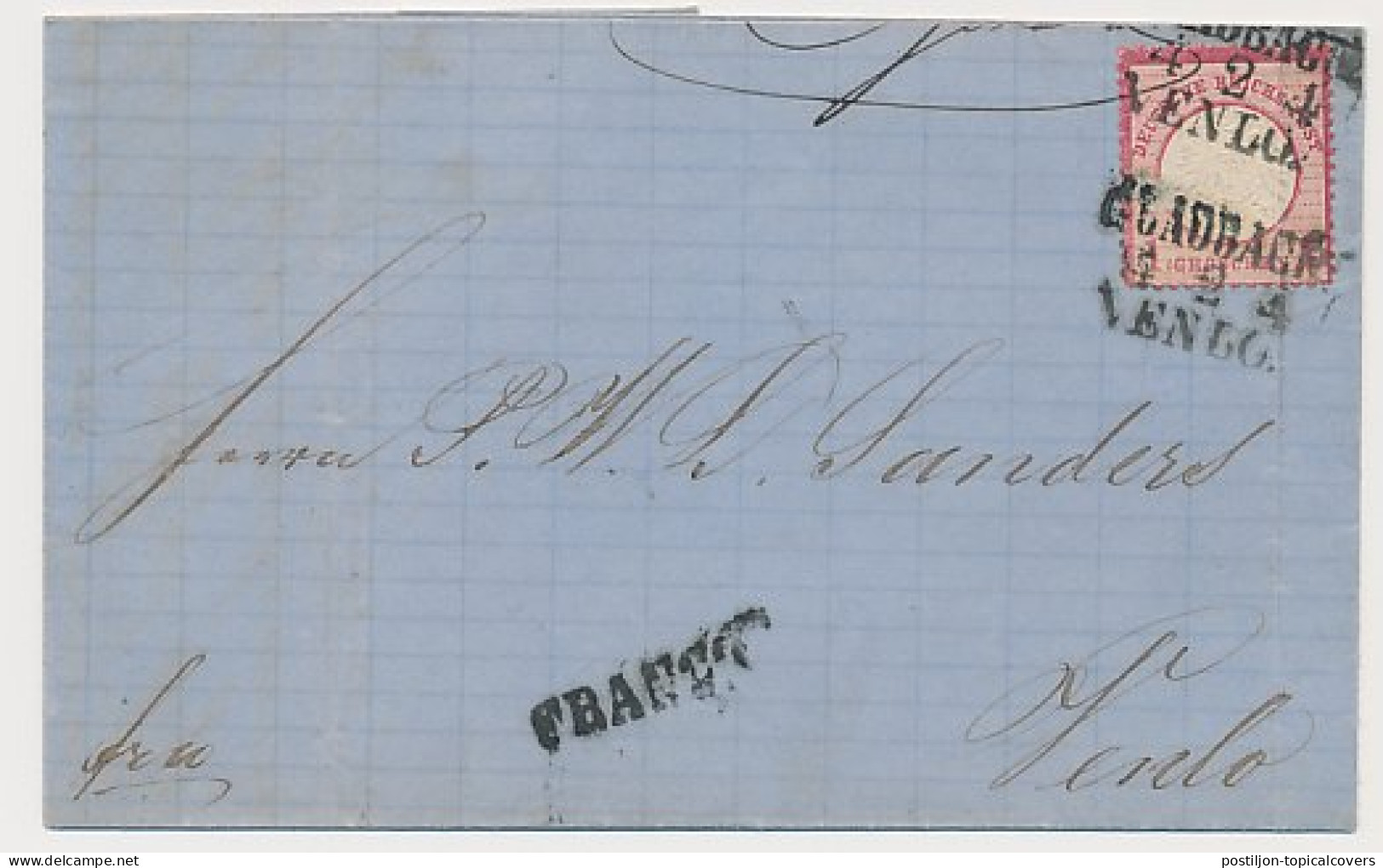 Breyell Duitsland - Treinstempel Venlo - Gladbach 1875 - Briefe U. Dokumente