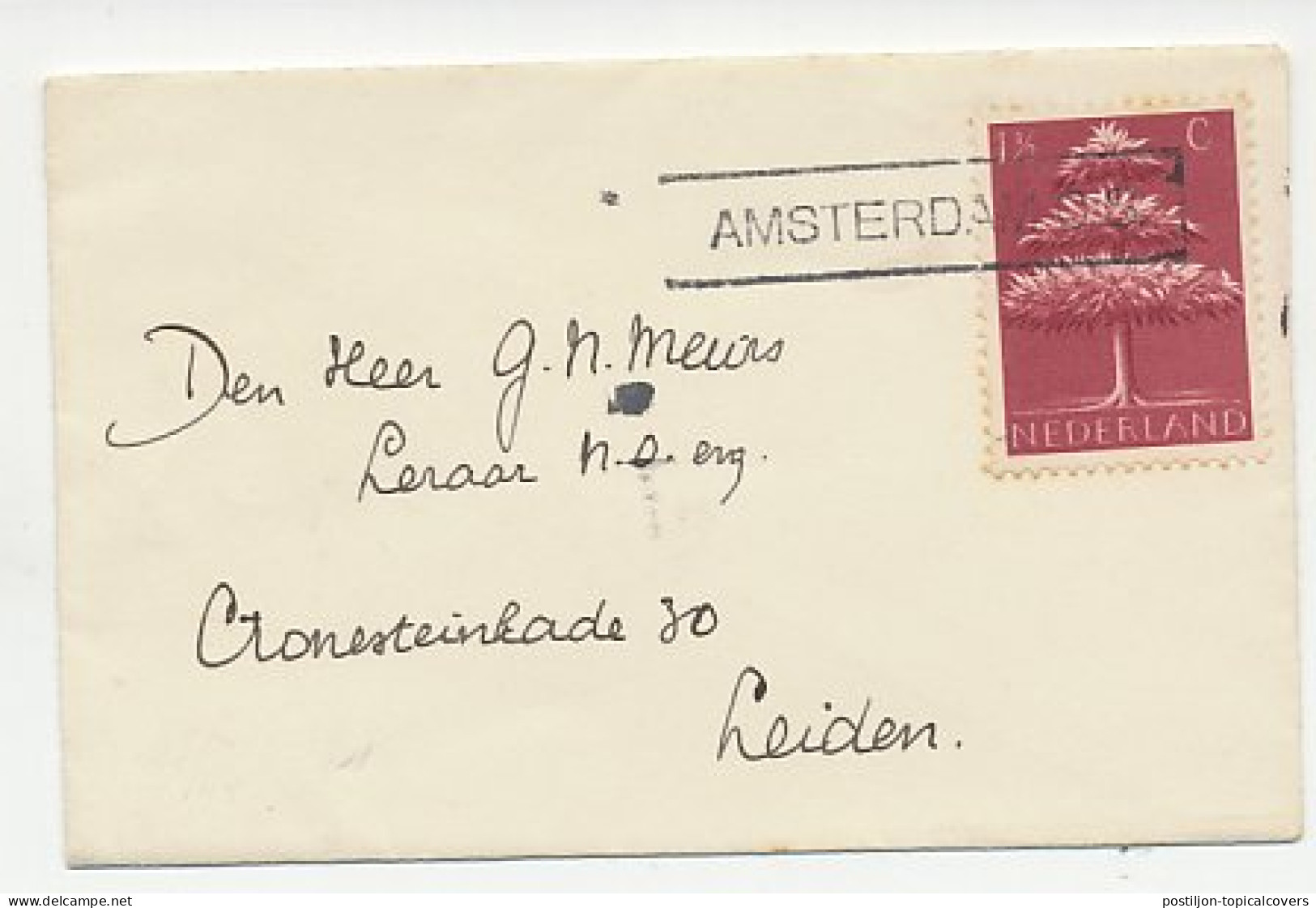 Em Germaanse Symbolen 1943 - Nieuwjaarsstempel Amsterdam - Non Classés