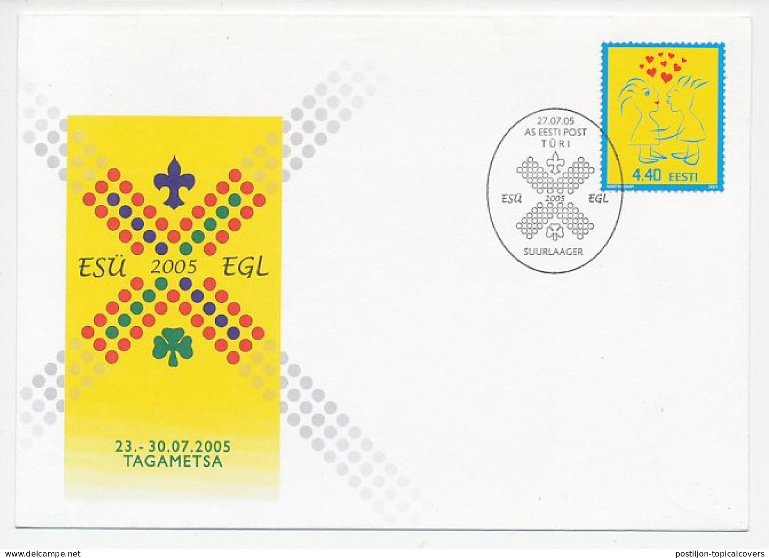 Cover / Postmark Estland 2005 Scouting - Otros & Sin Clasificación