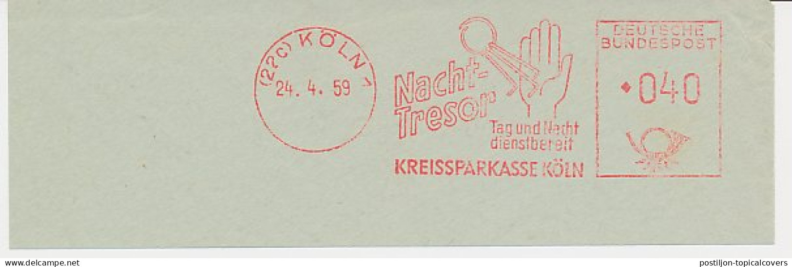 Meter Cut Germany 1959 Night Safe - Keys - Ohne Zuordnung