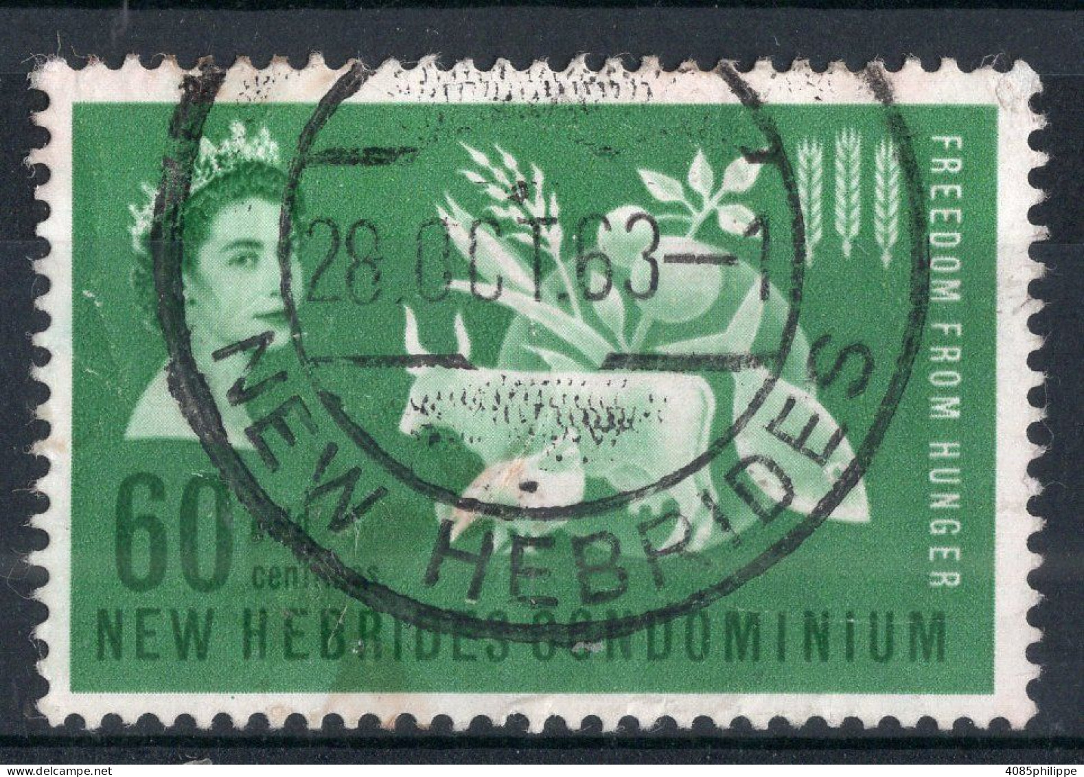 Nouvelles HEBRIDES Timbre-poste N°198 Oblitéré TB  Cote : 3€50 - Used Stamps