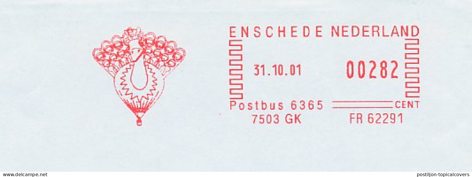 Meter Cut Netherlands 2001 - Francotyp 62291 - Guilder Cents Bird - Peacock  - Sonstige & Ohne Zuordnung