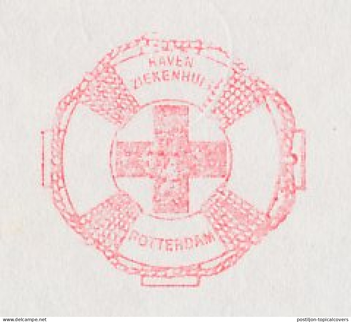 Meter Cover Netherlands 1993 - Pitney Bowes 8663 Lifebuoy - Port Hospital - Rotterdam - Andere & Zonder Classificatie