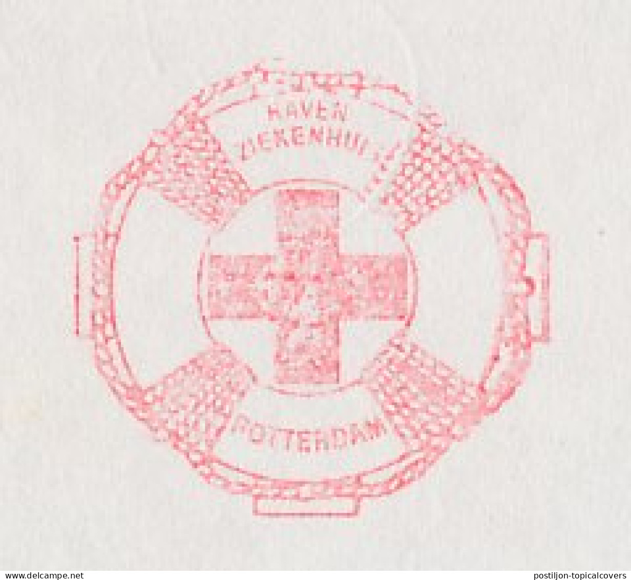 Meter Cover Netherlands 1993 - Pitney Bowes 8663 Lifebuoy - Port Hospital - Rotterdam - Other & Unclassified