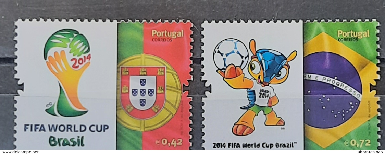 2014 - Portugal - FIFA World Cup Of Football - MNH - 2 Stamps - Unused Stamps