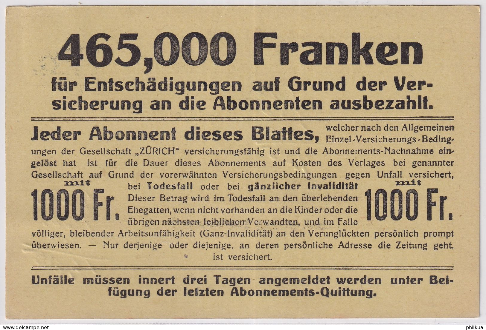 Zum. 139 / MiNr. 139x Auf Abonnements NN-Karte - Schweizer Wochen-Zeitung - Zürich Seelnau - Winterthur - Brieven En Documenten