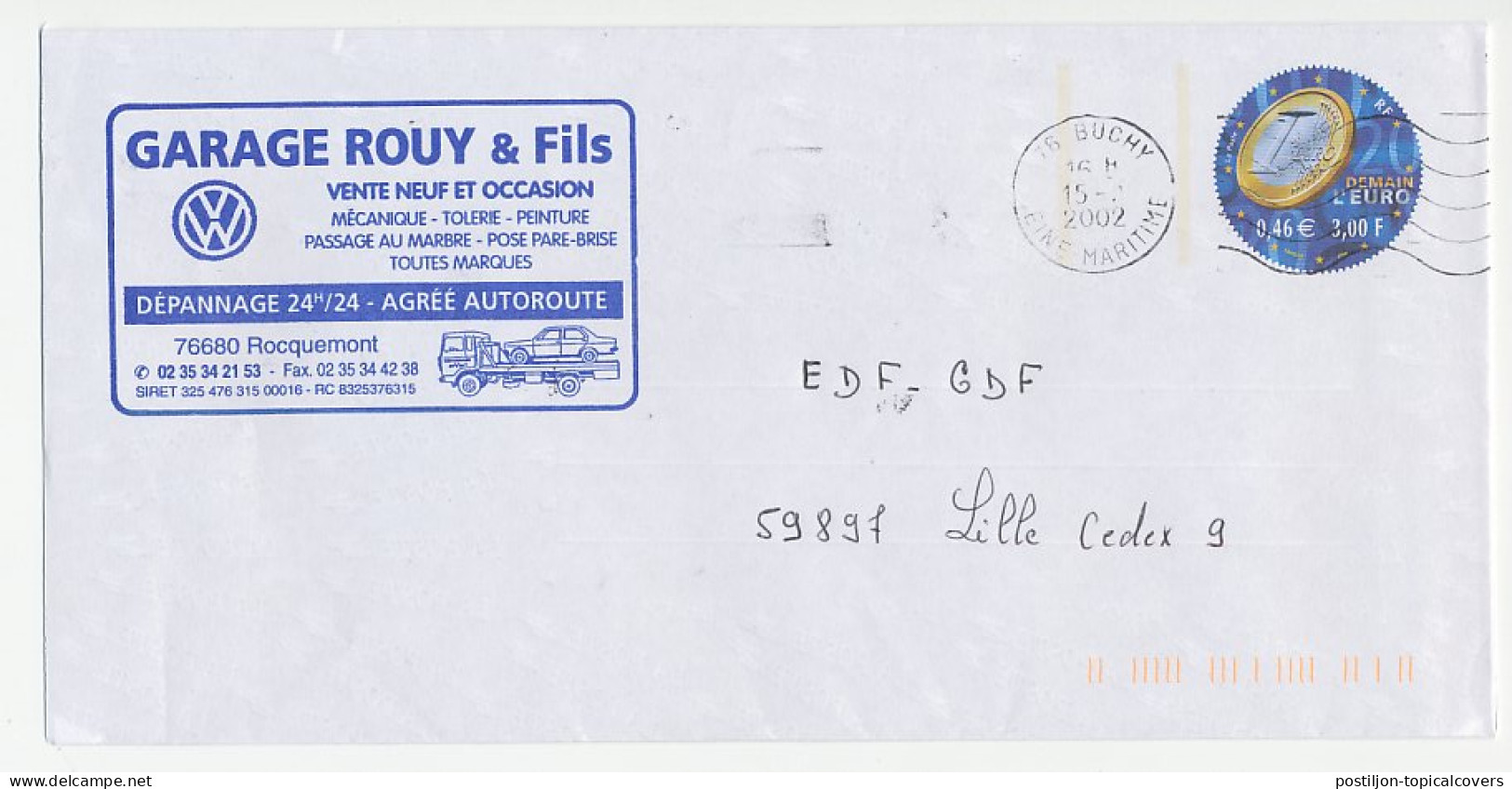 Postal Stationery / PAP France 2002 Car Transport - Autos