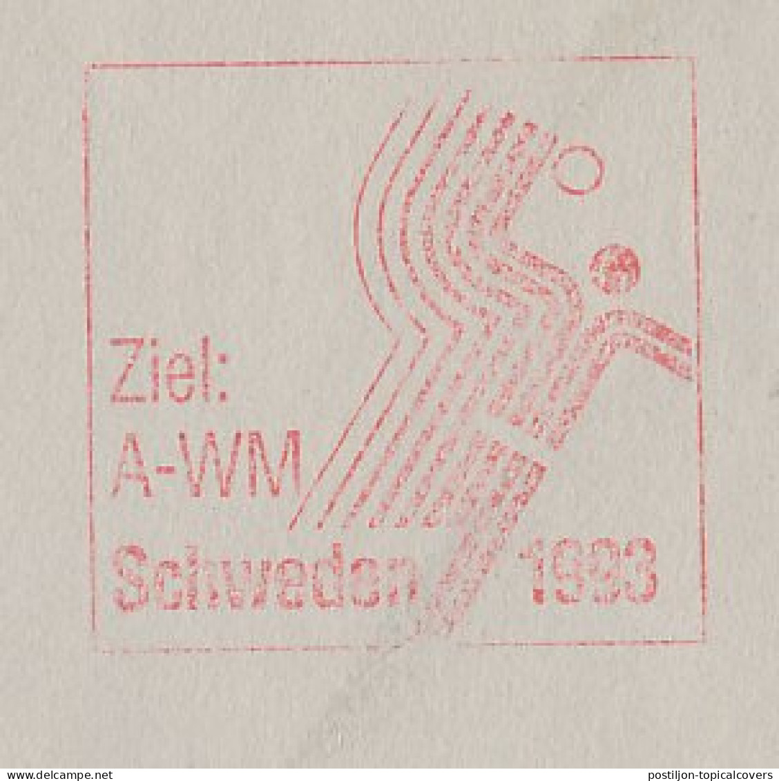 Registered Meter Cover Switzerland 1991 Handball - World Championship 1993 - Andere & Zonder Classificatie