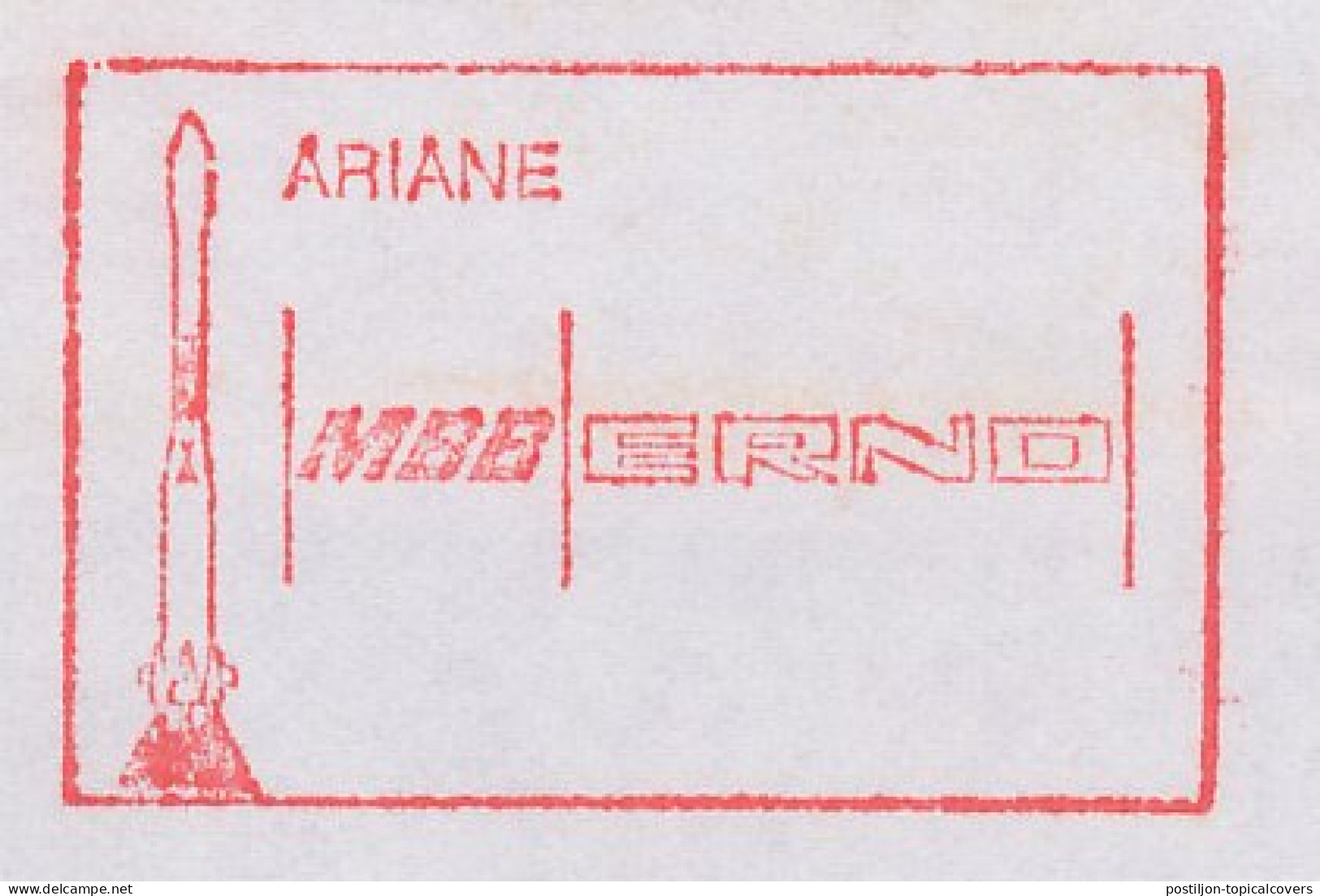 Meter Cover Germany 1988 Ariane Rocket - MBB - ERNO - Astronomie
