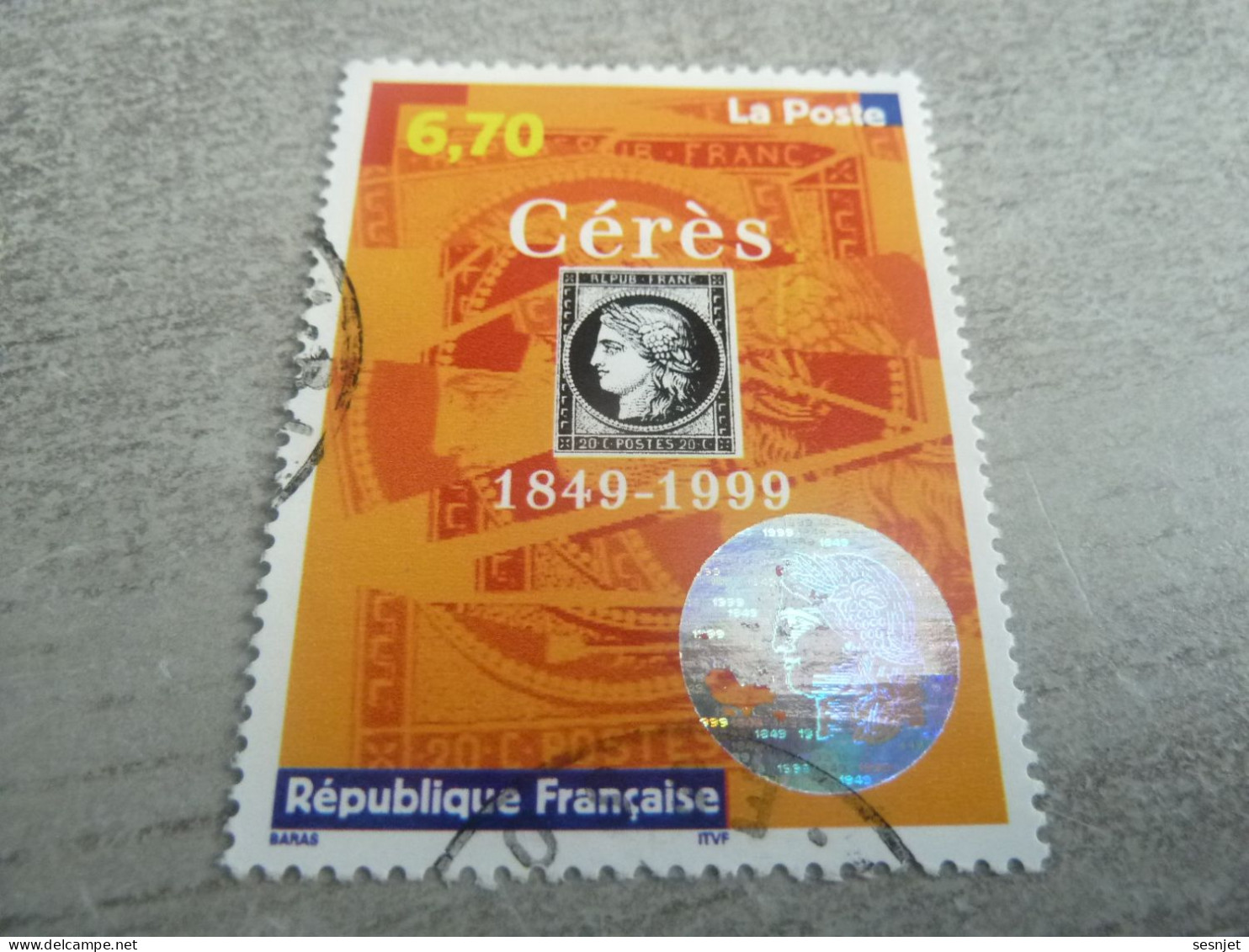 Philexfrance 99 - Cérès En Hologramme - 6f.70 - Yt 3258 - Multicolore - Oblitéré - Année 1999 - - Used Stamps