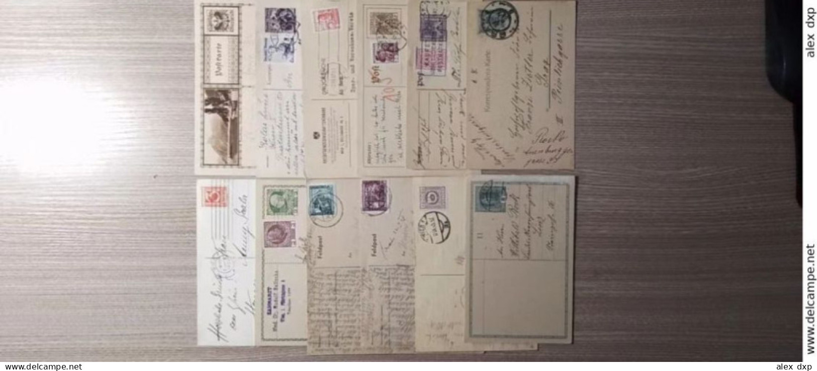 AUSTRIA (LOT-7) > POSTAL HISTORY > 12 Stationary Cards From Empire And 1st Republic Periods - Storia Postale