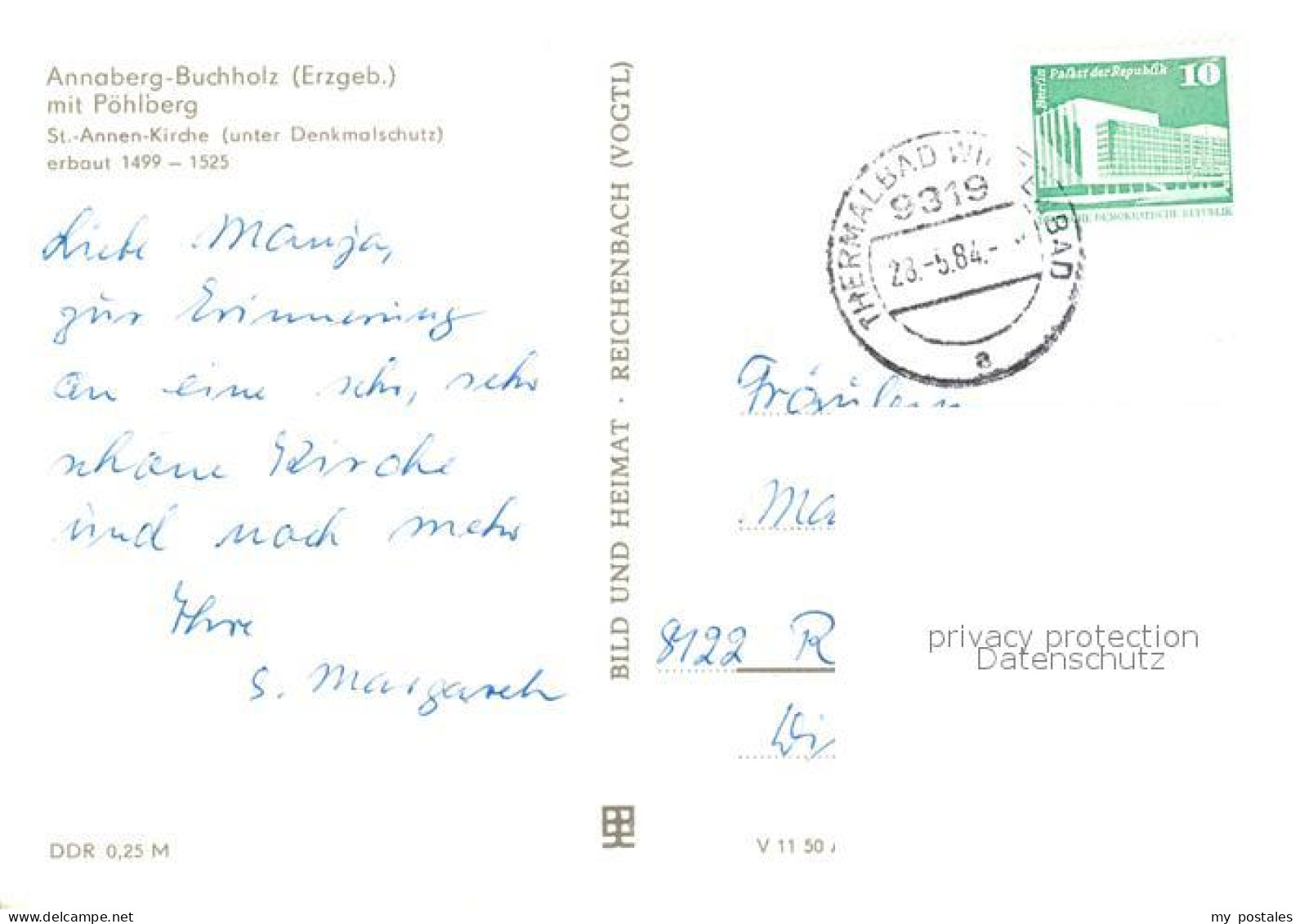 73549902 Annaberg-Buchholz Erzgebirge St Annen Kirche  Annaberg-Buchholz - Annaberg-Buchholz